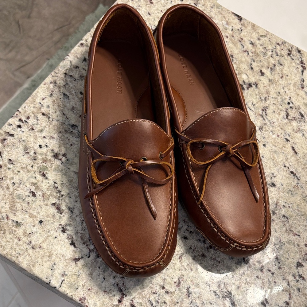 Cole Haan Men's Tan Leather Loafers